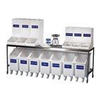 Food Grade Mobile Ingredient Bin with Dispenser Flap – 90L