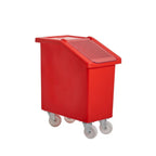Food Grade Mobile Ingredient Bin with Dispenser Flap - 65L