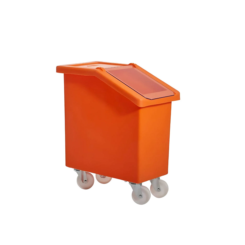Food Grade Mobile Ingredient Bin with Dispenser Flap - 65L
