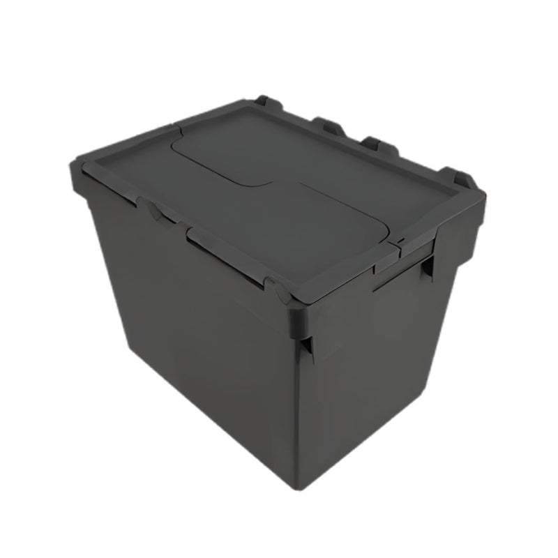 Plastic Storage Box with Attached Lid – 28L to 80L