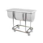 Plastic Trough with Stainless Steel Frame – 135 Litre